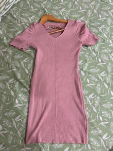 Bodycon Baby Pink Dress
