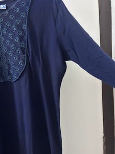 Navy Blue Kurta