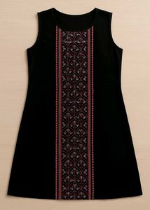 Black Sleeveless Ethnic Dress
