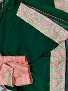New Partywear Heavy Border Saree