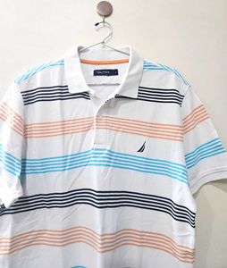 Striped Nautica Polo Shirt