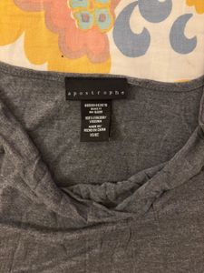 Apostrophe Grey Tunic Top/Mini Dress