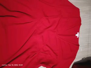 H&amp;MRed Wrap Midi Dress