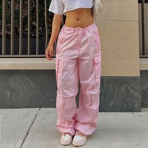 New Pink Parachute Pants With Freebie