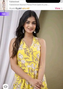 Floral Print A-Line Dress