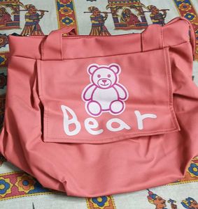 Cute Bear Design Tote Bag