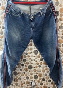 Striped Blue Jeans