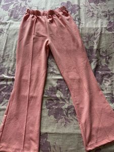 Houndstooth Print Flare Pants