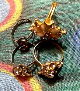 Hair Accessories+4 Set Of Rings