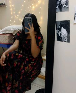 Floral Print Midi Dress