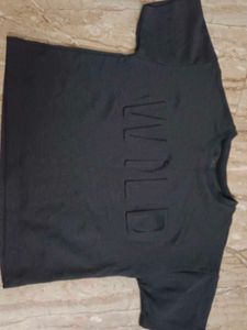 Black 'WILD' Graphic Tee