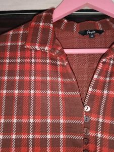 Red Plaid Crop Top