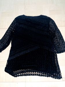 ✨ Elegant Black Lace Tunic ✨