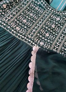 Teal Green Designer Dress