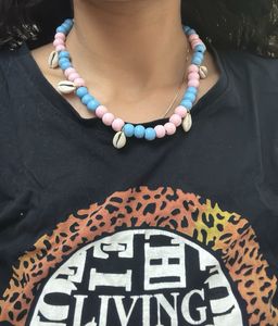 BRAND NEW 😍Pink & Blue Beaded Necklace