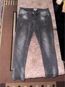 Charcoal distressed jeans