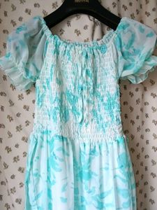 Blue Floral Maxi Dress