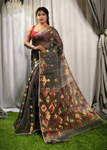 Red Floral SareeColour Available