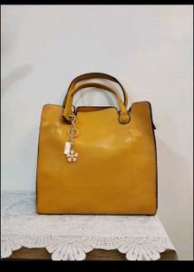 Vintage Mustard Yellow Tote Bag✨