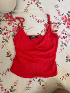 Red Bershka Top