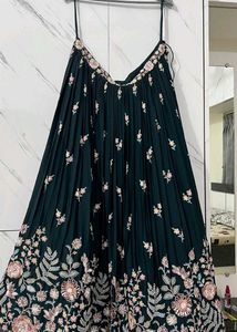 Elegant Teal Green Lehenga Choli Set