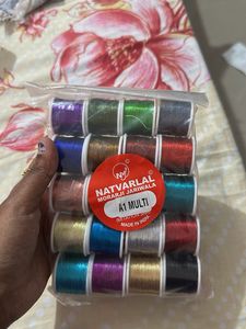 Multi Colour Aari Work Zari Threads - 20 N