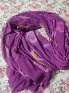 Purple Tie-Dye Dupatta
