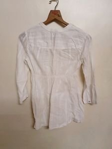 White Colour Short Kurti/Top
