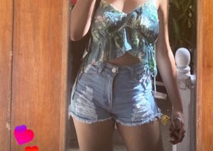 Distressed Denim Shorts