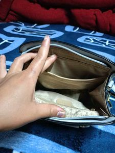 Cat Handle Structured Satchel Bag