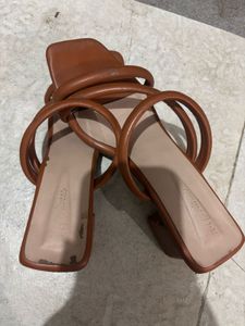 Brown Strappy Flats