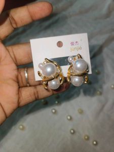 Pearl Bear Earrings