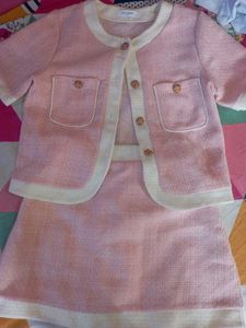Pink tweed co-ord set!!