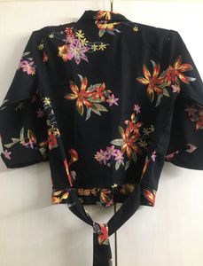 Women Black Floral All Over Printed Shirt