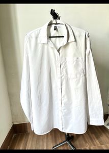H&amp;M Poplin Oversized Button Down Shirt