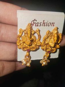Ganesha Earrings(panchaloham)