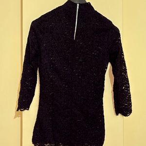 Elegant Black Lace Top