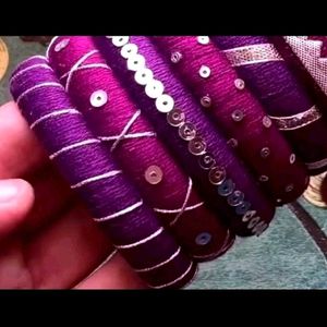 Purple Colour Bangles 💜