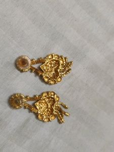 One Gram Gold Polished Earrings
