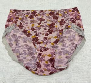 Floral Lace Trim Panties