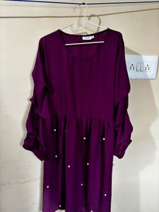 Cute burgundy top - 4XL