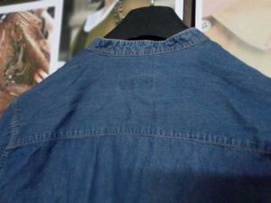 Denim Short Kurta Shirt