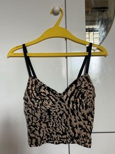 Animal Print Crop Top