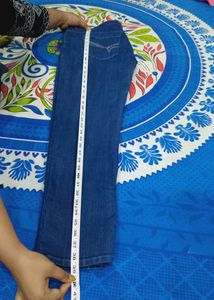 Blue Jeans With Designer Pocket