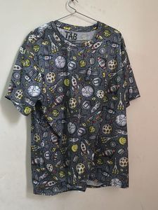 Space Print T-Shirt