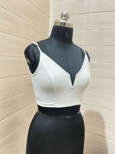 Shein White Crop Top