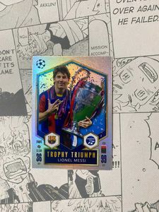 Messi Trophy Triumph Topps Match Attax Card