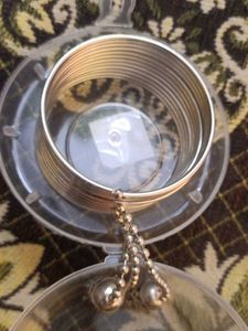 Silver Tone Bangle Set
