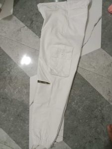 White Cargo Pants