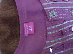 Pink Embroidered Kurti